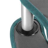 NILS CAMP Campingstuhl Grau-Grün - gepolsterter Klappstuhl mit Armlehnen für Camping, Garten & Angeln