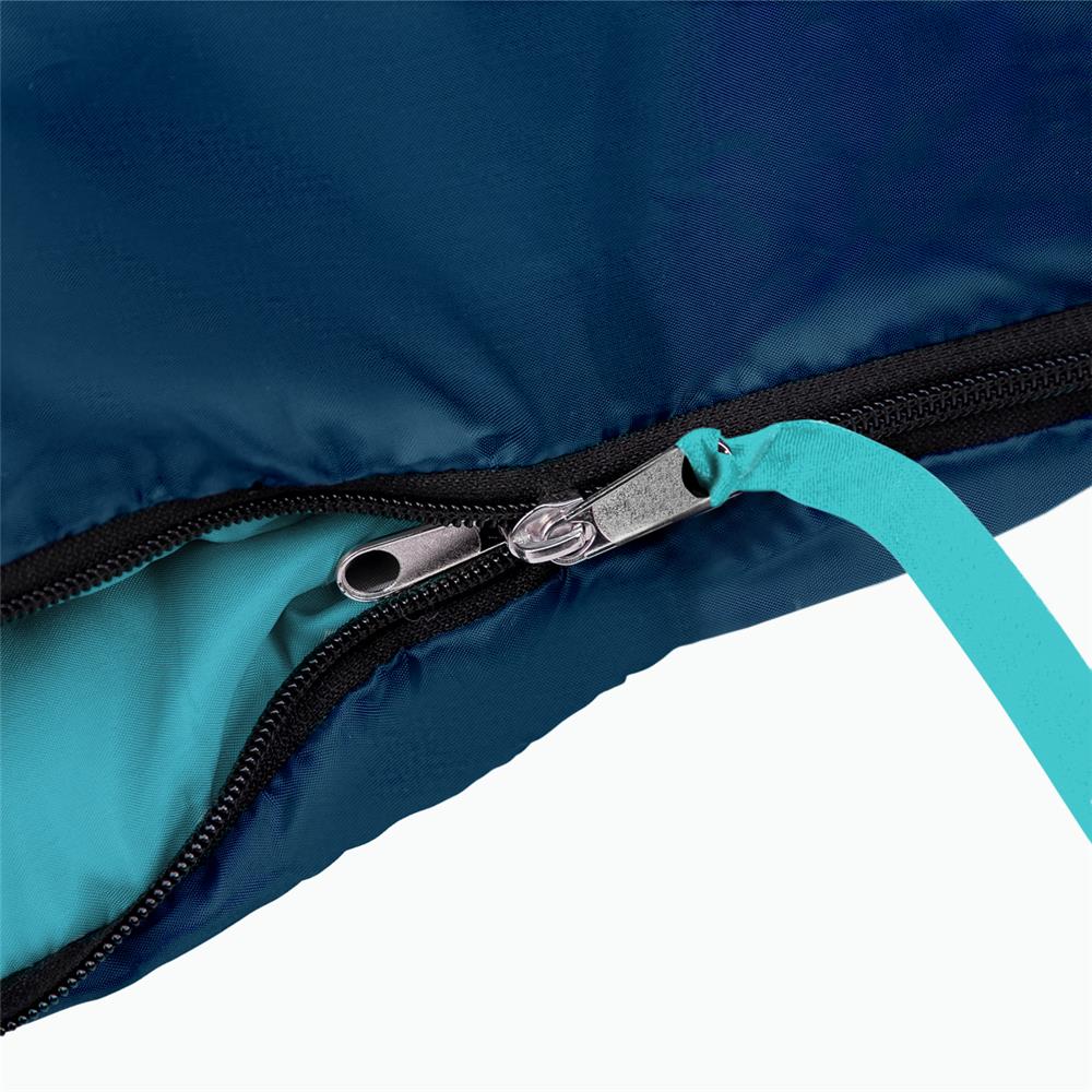 NILS CAMP Schlafsack Größe L Blau-Hellblau - Mumienschlafsack für Outdoor, Trekking & Camping