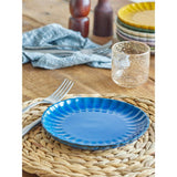 Bloomingville Latina Teller, Dunkelblau, 20 cm, Steingut, dänisches Design