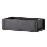 Bloomingville Janemaria Aufbewahrungsbox, in Schwarz, aus recyceltem Holz, 30x10x15 cm