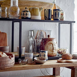 Bloomingville Lobelia Tassen blau Steingut 2er Set D8xH9 cm 250 ml