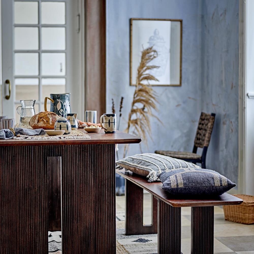 Bloomingville Lobelia Tassen blau Steingut 2er Set D8xH9 cm 250 ml