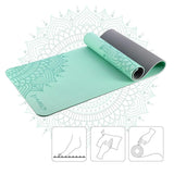 Yogamatte 183 x 61 x 0,8 cm Fitnessmatte Mint Gymnastikmatte rutschfest | HMS YM10