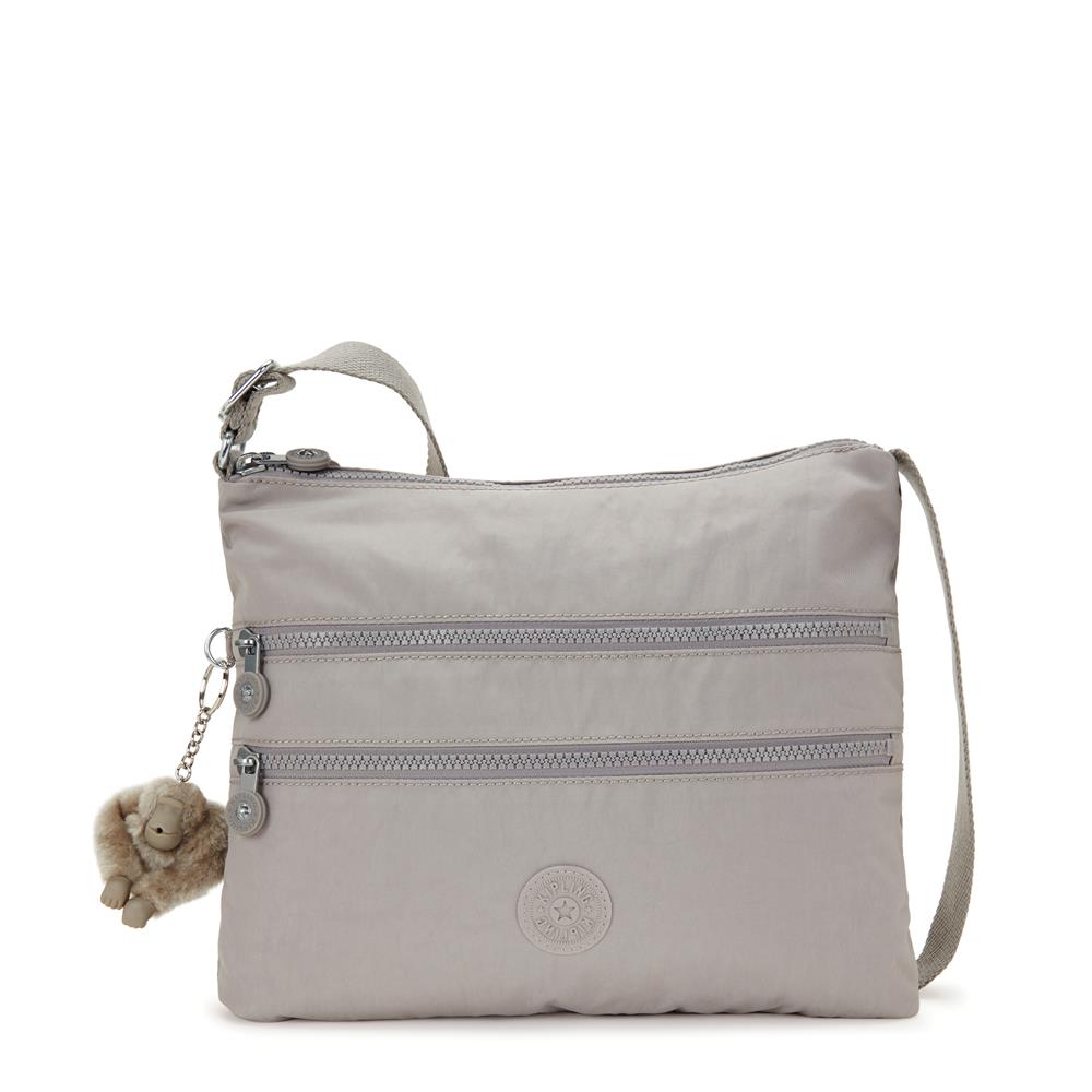 Kipling ALVAR, Mittelgroße Umhängetasche, Grey Gris (grau), 5L, Schultertasche