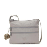 Kipling ALVAR, Mittelgroße Umhängetasche, Grey Gris (grau), 5L, Schultertasche