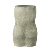 Bloomingville Emeli Dekovase, Grün, Terrakotta, 10x16x6,5 cm, dänisches Design