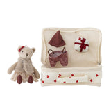 Bloomingville MINI Lara Puppe Bunt Baumwolle Spielpuppe mit Zubehör 6er Set
