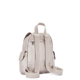 Kipling CITY PACK MINI, Extra kleiner Rucksack, Metallic Glow (beige), 9L, Kompakt & Stylisch