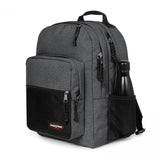 Eastpak PINZIP, Großer Rucksack, Black Denim (grau), 38L, mit Flaschenhalter und Laptopfach