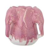 Bloomingville Pontus Vase Pink Steingut D15,5xH15,5 cm – verspielte Elefanten-Vase