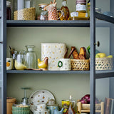 Bloomingville Ballard Trinkglas 4er-Set, Natur – elegante Gläser mit Goldakzent