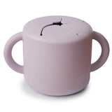 Mushie Snackbecher, Soft Lilac, aus Silikon, BPA-frei