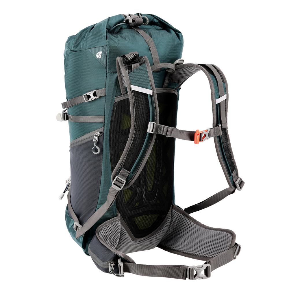 NILS CAMP Trekkingrucksack Kjolen 40L in Grün - Outdoor Rucksack mit Belüftung & Regenhülle