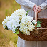 Bloomingville Hydrangea Hortensie Kunstblume Weiß Stiel 56 cm