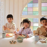Mushie Kinderteller 2er Set, Soft Lilac, rund, BPA-frei