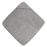 Mushie Baby-Kapuzenhandtuch, Gray, aus 100% Bio-Baumwolle