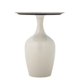Bloomingville Lecco Beistelltisch natur - Design Couchtisch mit Keramikplatte für Wohnzimmer
