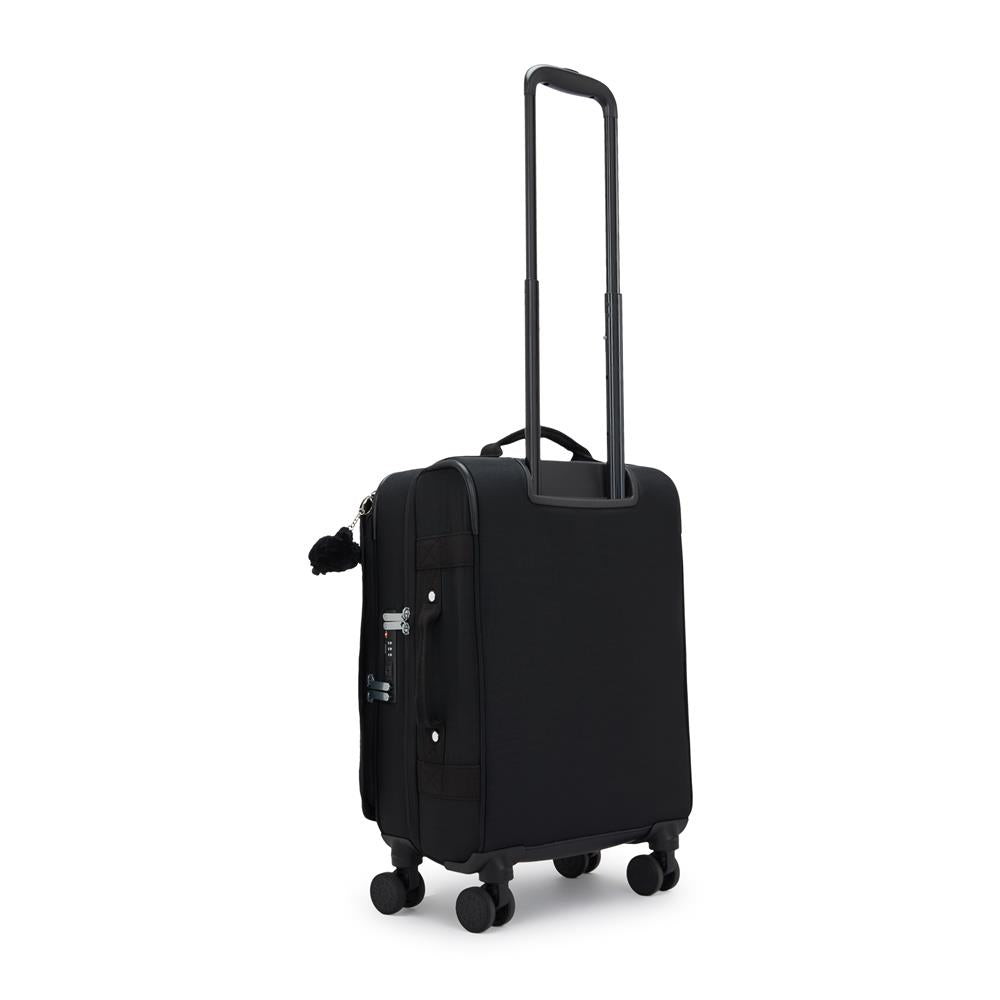Kipling SPONTANEOUS S, Kleiner Reisekoffer, Black Noir (schwarz), 37,5L, Handgepäck, 4-Rollen