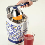 Ariete Capri Zitruspresse, Mediterranes Design, Elektrische Saftpresse mit Hebel, 85W
