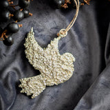 Bloomingville Sarika Weihnachtsanhänger Gold Metall Vogel Christbaumschmuck