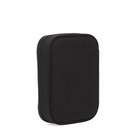 Kipling 100 PENS, Federmäppchen, Black Noir (schwarz), Große Federmappe 1,5L Stifte Etui Tasche