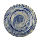 Bloomingville Rowan Servierplatte blau D27 cm aus Steingut – dekorative Platte für Küche & Tischdeko