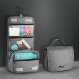 NILS Reisekosmetiktasche Grau - Kulturbeutel Organizer Reise Camping Bad