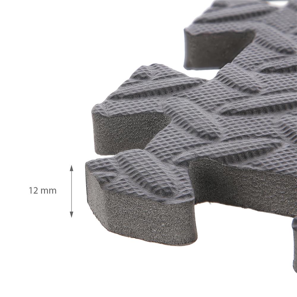 HMS Premium MP12 Puzzle‑Matte Fitness Unterlegmatte 9‑teilig 12 mm Dunkelgrau