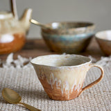 Bloomingville Milani Tasse, 250 ml – Steinguttasse in Braunen Nuancen und perlmuttartiger Glasur