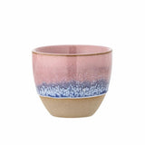 Bloomingville Paula Becher Rose Steingut D7xH8 cm – rosa stapelbare Trinkbecher