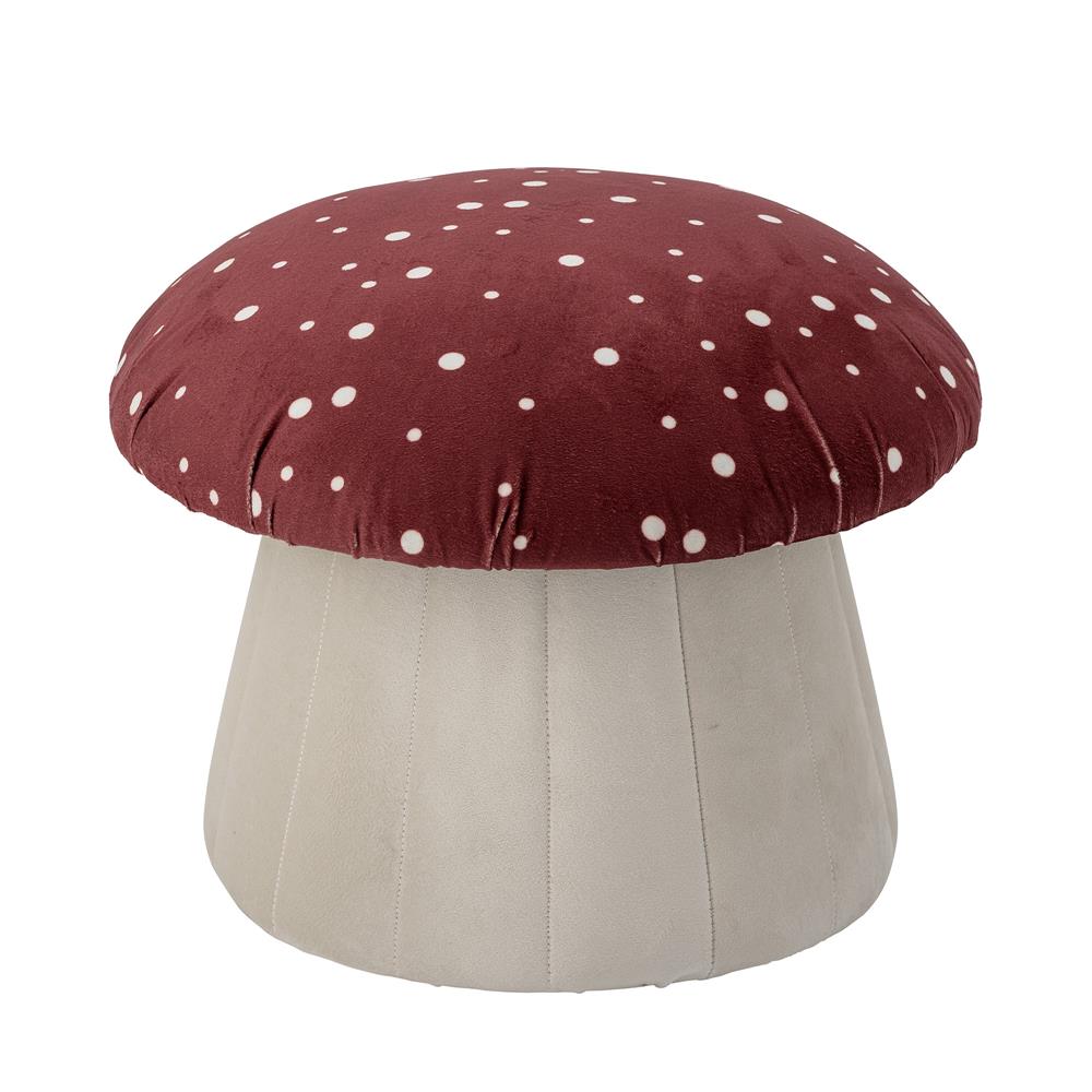 Bloomingville MINI Lue Hocker Pilz Rot 37x30 cm Polyester Kinderzimmer Puff Sitzhocker dänisches Design