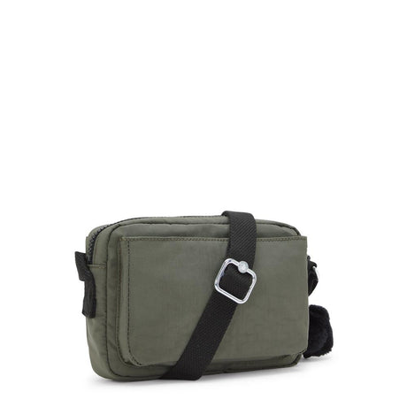 Kipling ABANU S, Kleine Umhängetasche, Green Moss (grün), Schultertasche mit verstellbarem Schultergurt