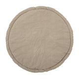 Bloomingville MINI Miko Spielmatte Zootiere 100cm rund Braun Baumwolle Spielteppich dänisches Design