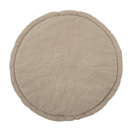 Bloomingville MINI Miko Spielmatte Zootiere 100cm rund Braun Baumwolle Spielteppich dänisches Design