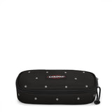 Eastpak OVAL SINGLE, Federmäppchen, DotsBlackSilver (schwarz), mittelgroße Federmappe, Federtasche