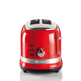 Ariete Moderna Toaster, Rot, 2-Scheiben-Toaster mit 6 Bräunungsstufen, Modernes Design