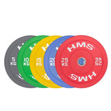 Hantelscheibe 15 kg Gummiert 50 mm Bumper Plate | HMS CBR15