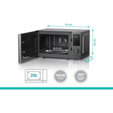 Gorenje Mikrowelle MO20A3T4 20L 700W AquaClean Auftaufunktion 5 Leistungsstufen grau
