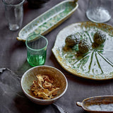 Bloomingville Milani Schale, 300 ml – Handgefertigte Steingutschale in Grün mit perlmuttartiger Glasur