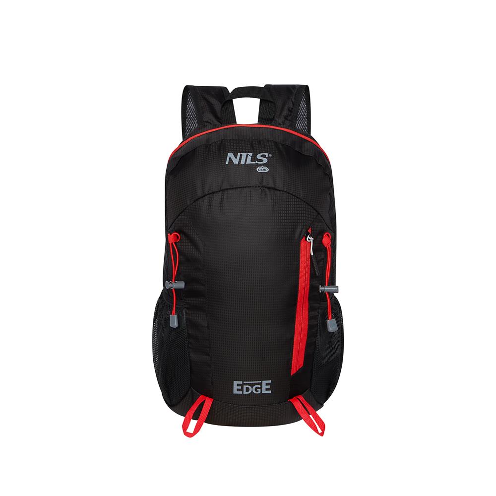NILS CAMP Tagesrucksack Edge 22L in Schwarz - leichter Rucksack für Wandern, Radfahren & Reisen