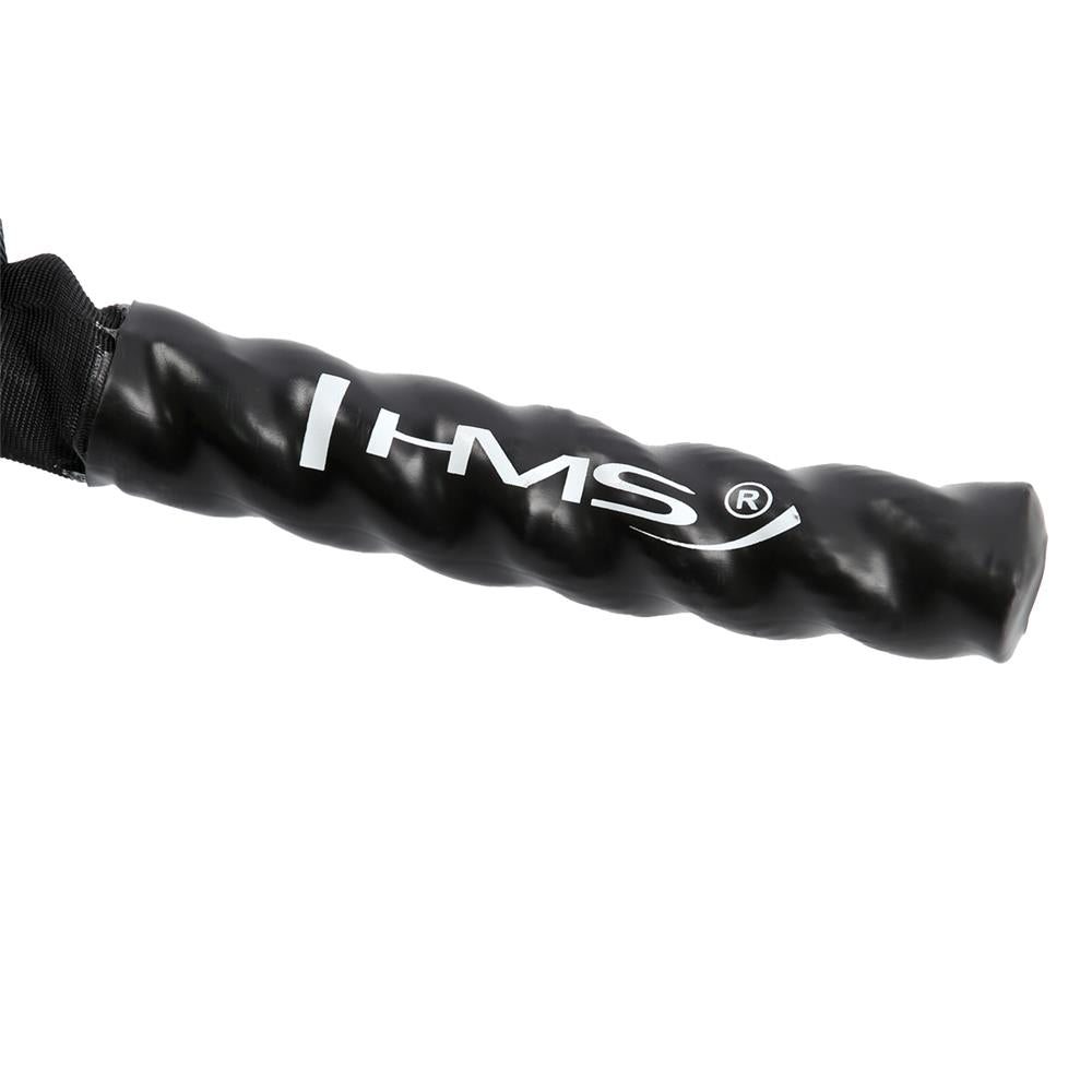Trainingsseil 12 m Fitnessseil 38 mm Schwarz | HMS RP03