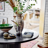 Bloomingville Casaya Vase braun L10 cm aus Steingut – dekorative Vase für Wohnzimmer