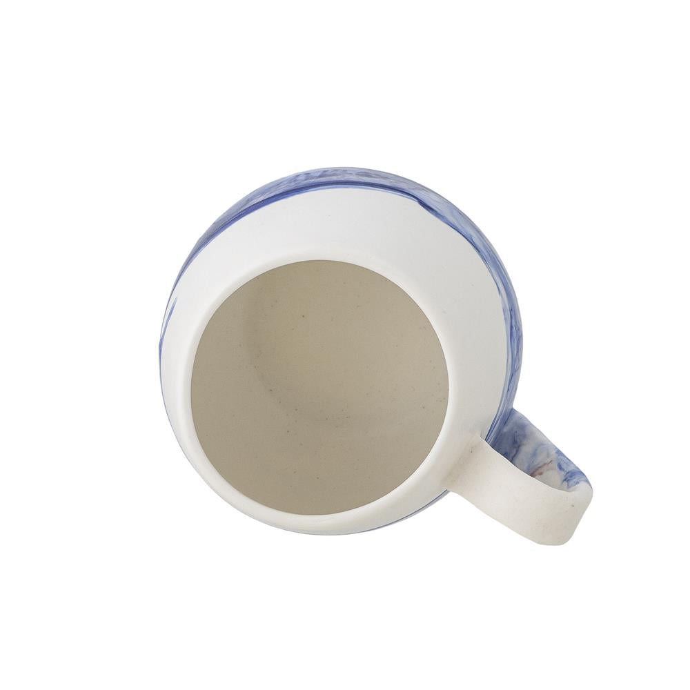 Bloomingville Lyre Tasse Blau Steingut D8xH8 cm 4er Set – aquarellartige Tassen
