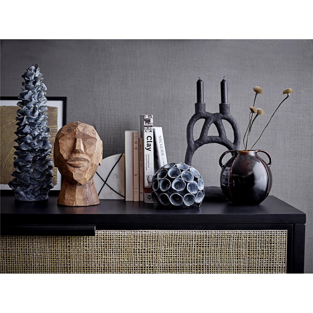 Bloomingville Ramina Kerzenhalter Schwarz Polyresin Kerzenleuchter Dänisches Design