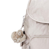 Kipling CITY PACK S, Kleiner Rucksack, Metallic Glow (beige), 9L, Kompakt & Stylisch