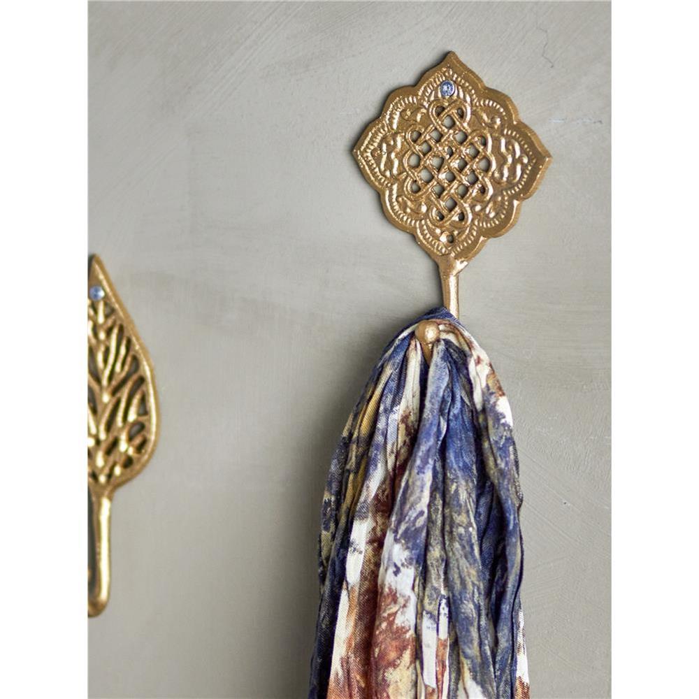 Bloomingville Regitze Haken in Gold, aus Aluminium
