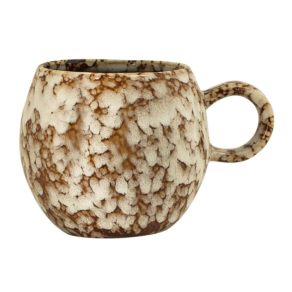 Bloomingville Paula Tasse, Braun/Natur, 275ml, Steingut, dänisches Design