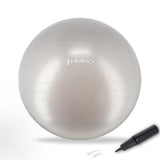 Gymnastikball 65 cm Grau mit Luftpumpe für Pilates und Fitness | HMS YB01N