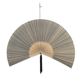 Bloomingville Jaime Wanddekoration aus Bambus in Schwarz – dekorative Wanddeko, L145xH110 cm