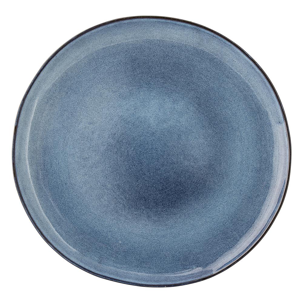 Bloomingville Sandrine Teller in Blau 28,5cm aus Keramik im dänischen Design